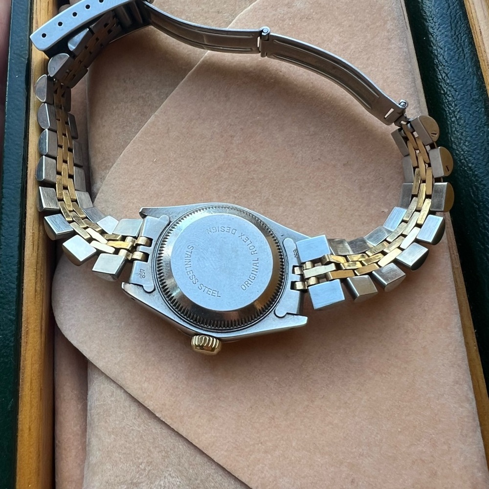 Rolex Lady Datejust Two-Tone 26mm Champagne Dial w/ Diamond Bezel – Box Included - Picture 5 of 7